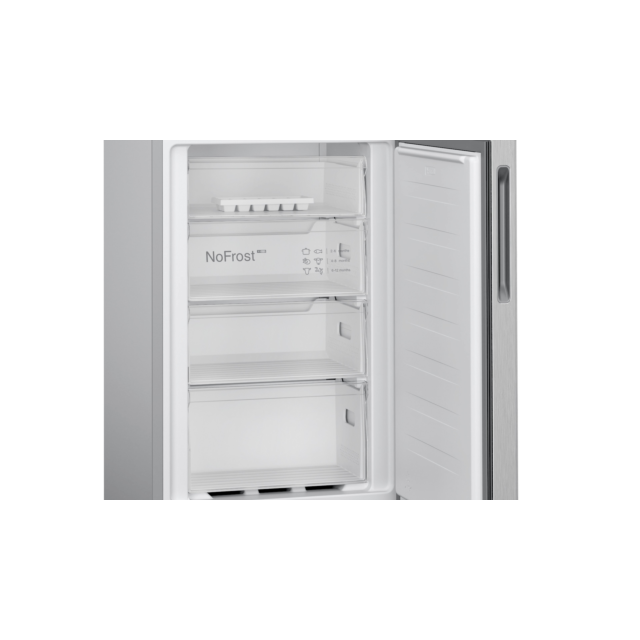 Bosch KGN27NLFAG 55cm 50/50 Frost Free Fridge Freezer - Silver