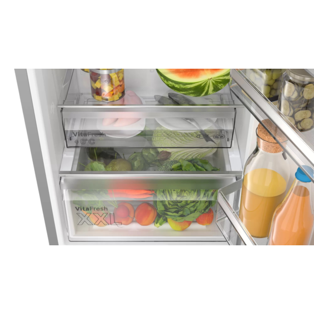 Bosch KGN397LDFG 60cm 60/40 Frost Free Fridge Freezer - Stainless Steel