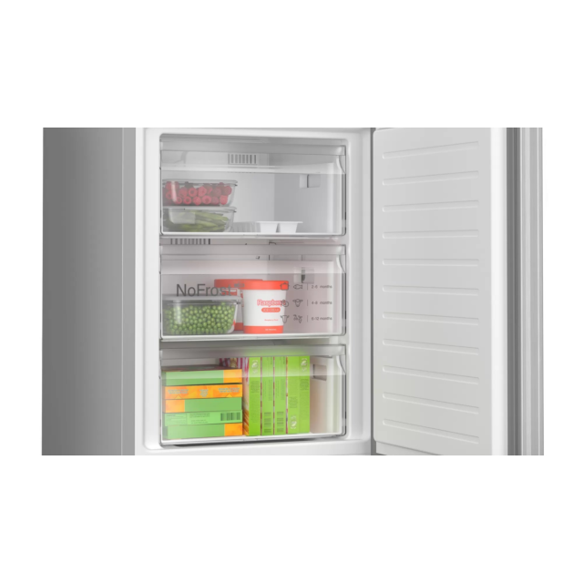 Bosch KGN397LDFG 60cm 60/40 Frost Free Fridge Freezer - Stainless Steel