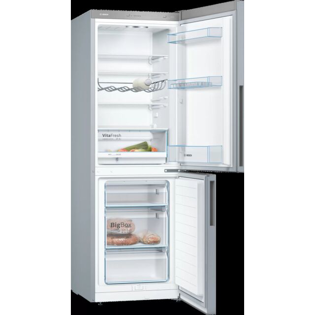 Bosch KGV33VLEAG Slilver 60Cm Freestanding Fridge Freezer 176H