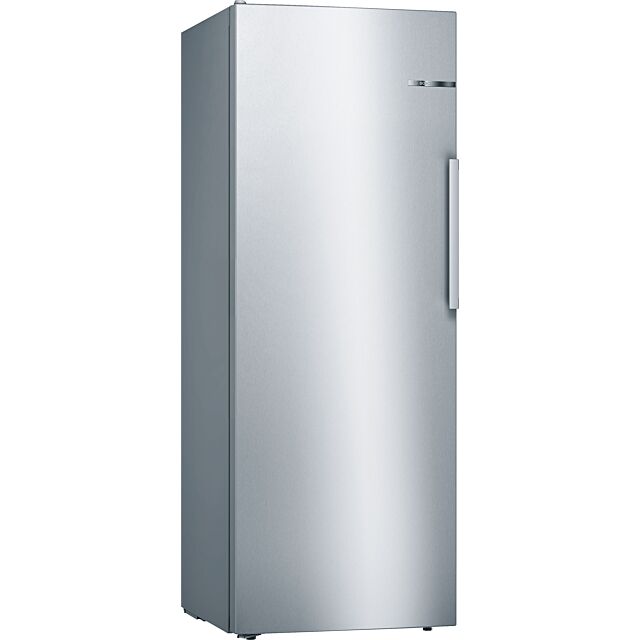 Bosch KSV29VLEP 161x60 Upright Fridge, vitaFresh, 3 egg trays, LED light, 6 glass shelves, 4 door sh