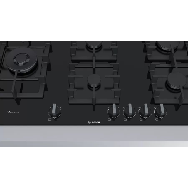 Bosch PPS9A6B90 Series 6 90cm Tempered Glass Gas Hob