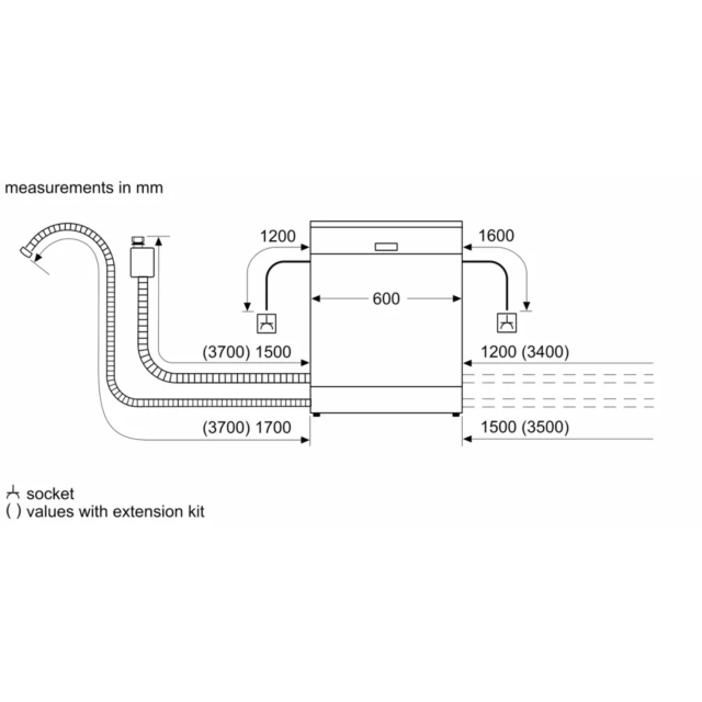 Bosch SMS8YCI03E Series 8 60cm Freestanding Dishwasher