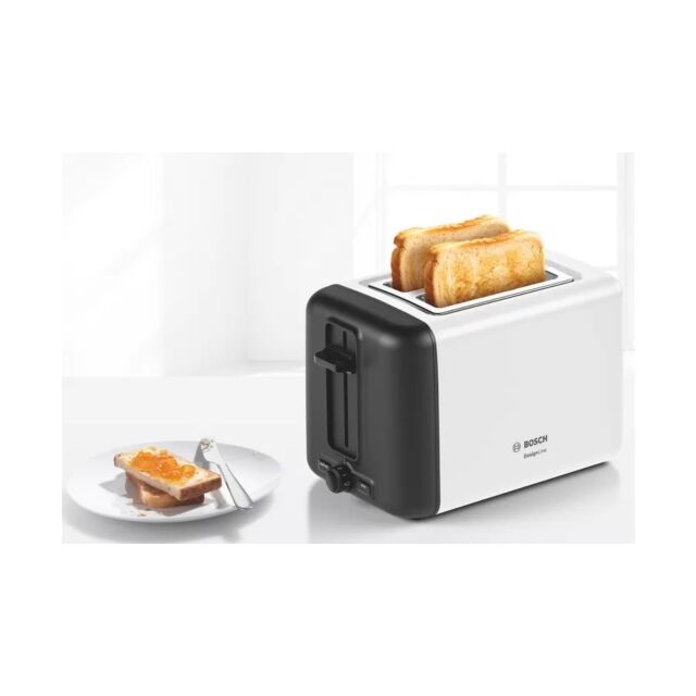 Bosch TAT3P421GB 2 Slice Toaster - White