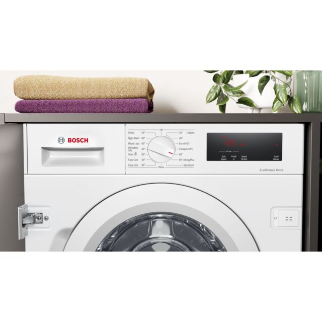 Bosch WIW28302GB 8kg 1400 Spin Integrated Washing Machine - White