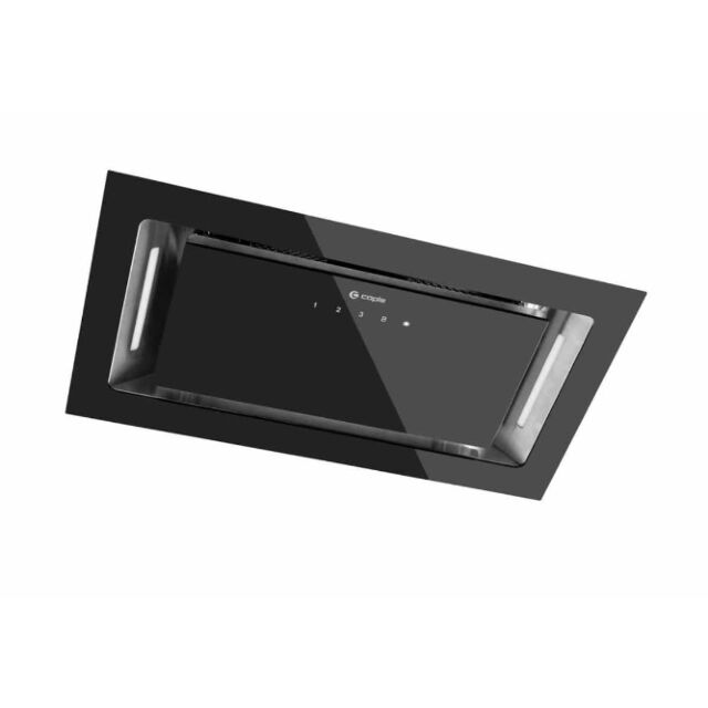 Caple BU525BK black glass, electronic controls, 535m3/h, W 520mm, B energy, filter CAP61CF