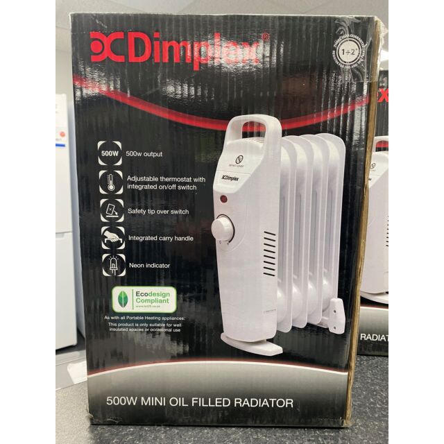 Dimplex Heaters DPXOFCB5 Dimplex 500W Mini Oil Filled Radiator