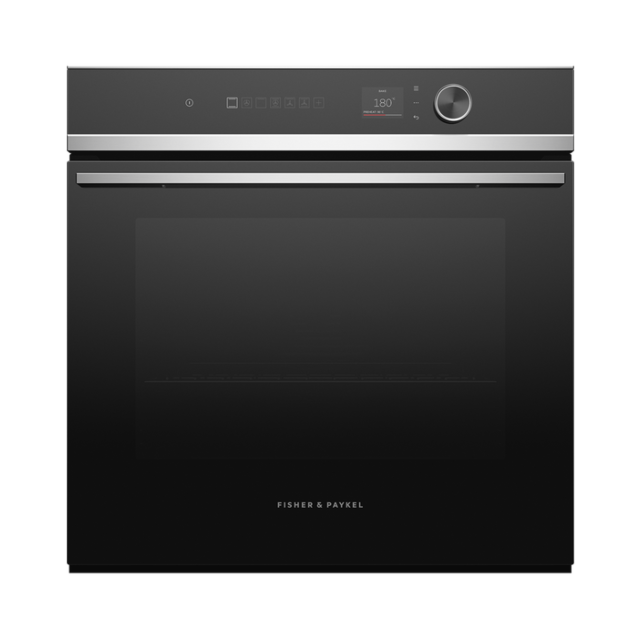 Fisher & Paykel Built-In Electric Single Oven, Black/Steel