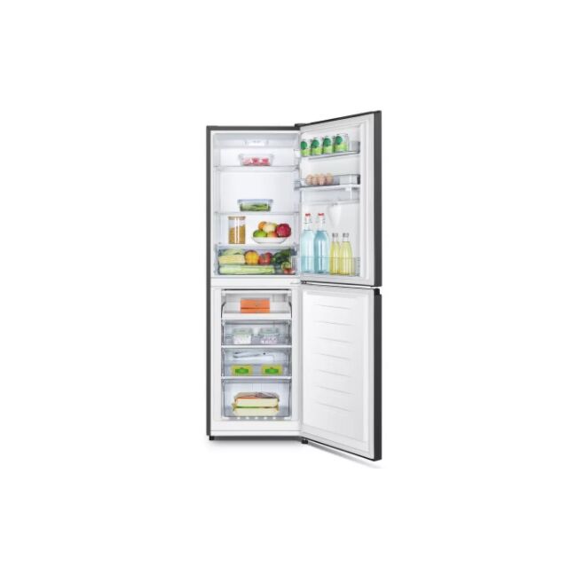 Fridgemaster MC55240MDFB Fridgemaster 55 X 175Cm 60:40 Black Fridge Freezer
