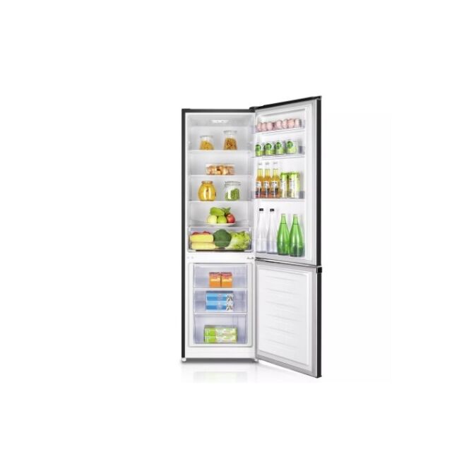 Fridgemaster MC55264AFB Fridgemaster 55cm x 180cm Black 70:30 Fridge Freezer