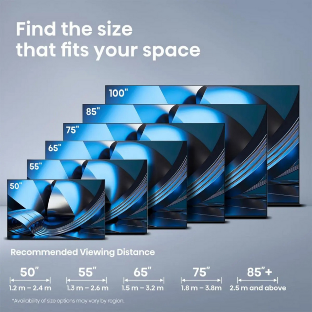 Hisense 100U7STUK 100inch MiniLED 4K 144Hz Smart TV
