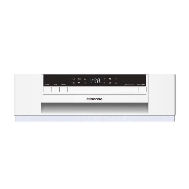 Hisense HS520E40WUK Hisense 45cm Slimline White 11 PS Dishwasher