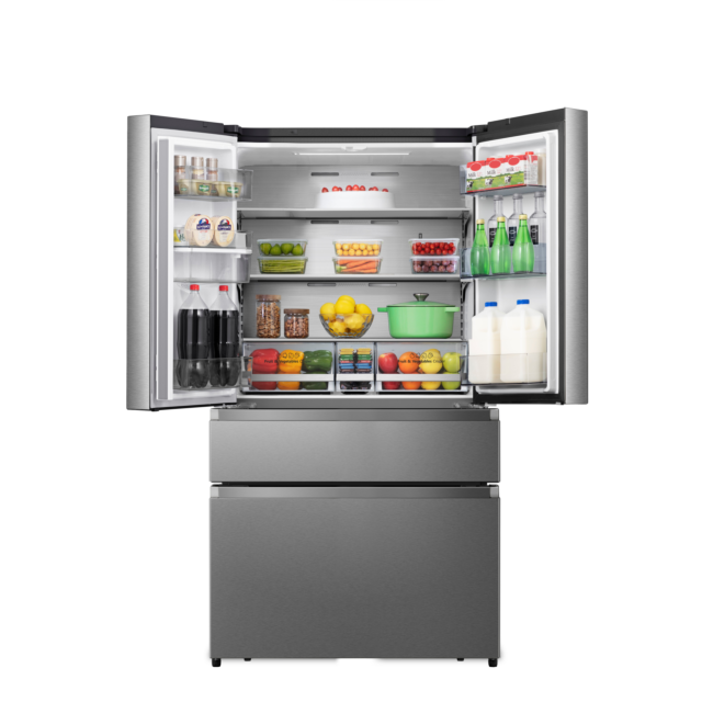 Hisense RF749N4WIF PureFlat Fridge Freezer - Stainless Steel