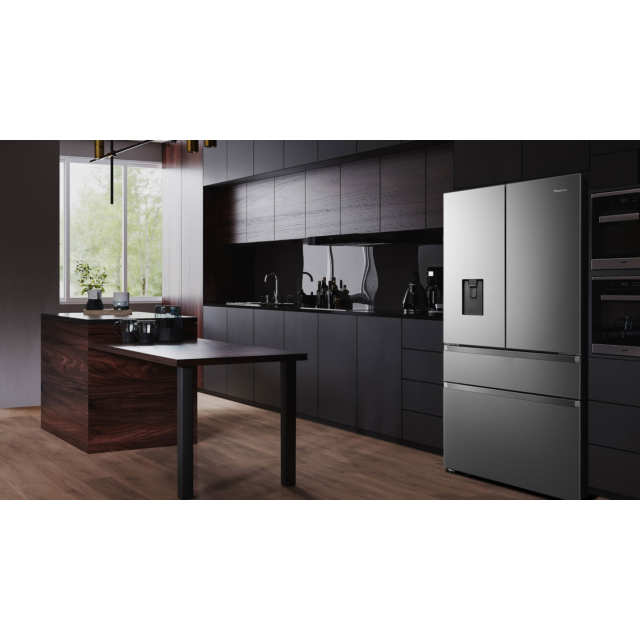 Hisense RF749N4WIF PureFlat Fridge Freezer - Stainless Steel