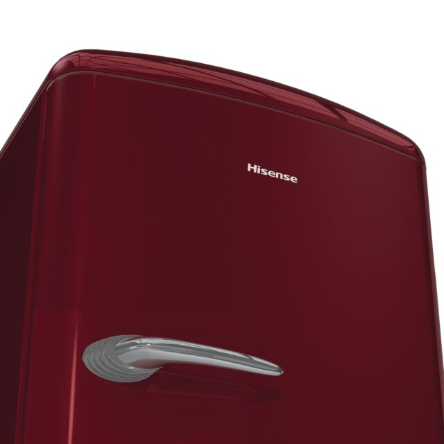 Hisense RR330D4OR2UK 60 X 154Cm Red Retro Single Door 4* Icebox Fridge