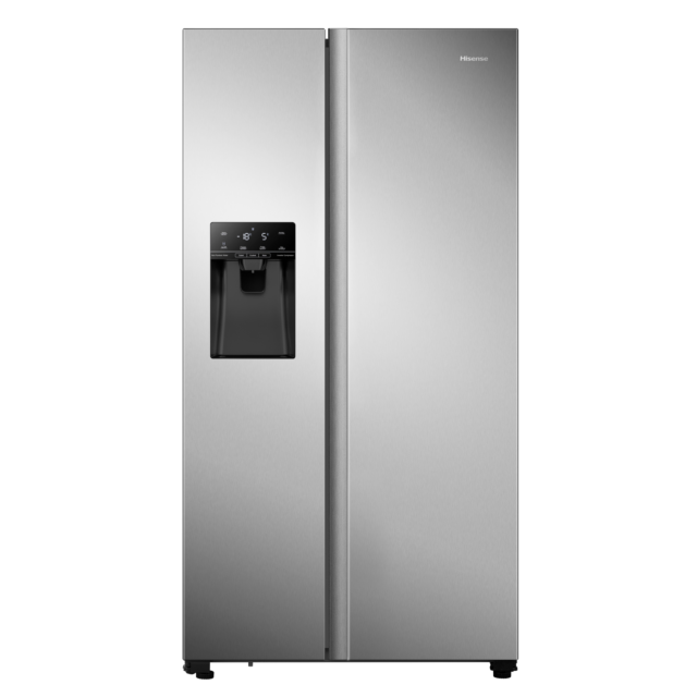 Hisense RS694N4TCF 91cm Frost Free PureFlat American Style Fridge Freezer - Stainless Steel