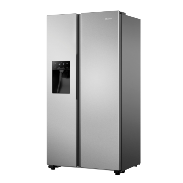 Hisense RS694N4TCF 91cm Frost Free PureFlat American Style Fridge Freezer - Stainless Steel