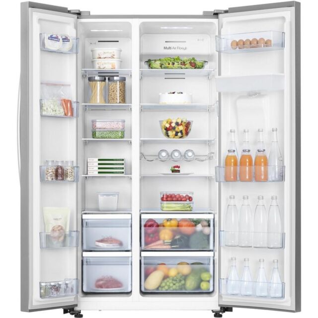 Hisense RS741N4WC11  American Style Fridge Freezer - Stainless Steel