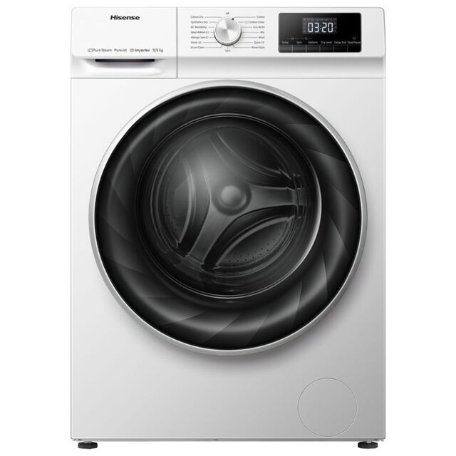 Hisense WFQY9014EVJM Hisense 1400 Spin 9kg White Washing Machine