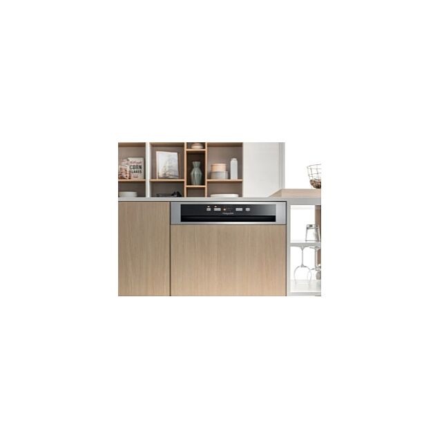 Hotpoint HBC2B19XUKN Semi Integrated Full Size Dishwasher 13 Place 11L 49Db 5 Progs Quick Wash