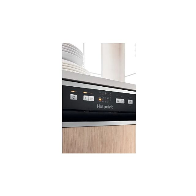 Hotpoint HBC2B19XUKN Semi Integrated Full Size Dishwasher 13 Place 11L 49Db 5 Progs Quick Wash
