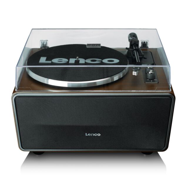 Lenco LS-470WA Turntable with built-in speaker - Dark Walnut