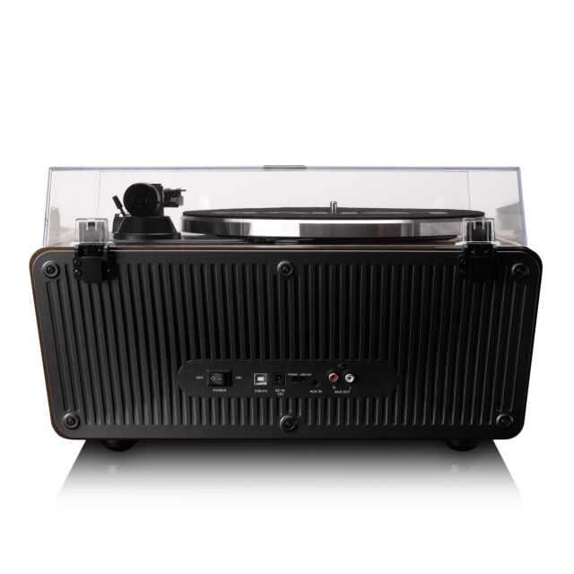 Lenco LS-470WA Turntable with built-in speaker - Dark Walnut