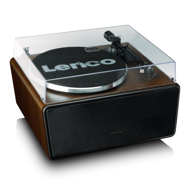 Lenco LS-470WA Turntable with built-in speaker - Dark Walnut