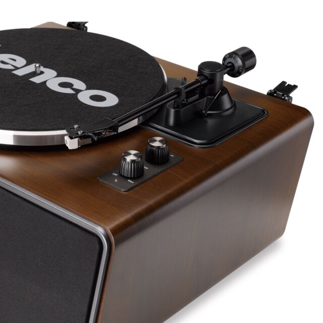 Lenco LS-470WA Turntable with built-in speaker - Dark Walnut