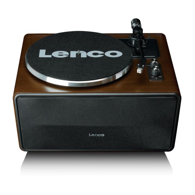 Lenco LS-470WA Turntable with built-in speaker - Dark Walnut