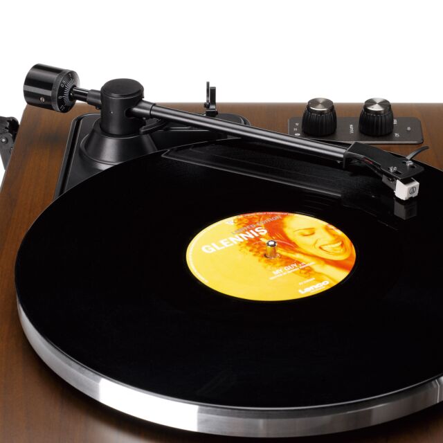 Lenco LS-470WA Turntable with built-in speaker - Dark Walnut