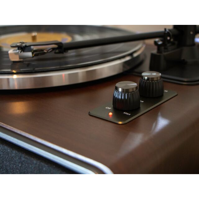Lenco LS-470WA Turntable with built-in speaker - Dark Walnut