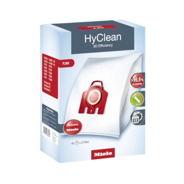 Miele DUSTBAG FJM HYCLEAN 3D Vacuum Dustbag FJM Hyclean 3D (red) 09917710