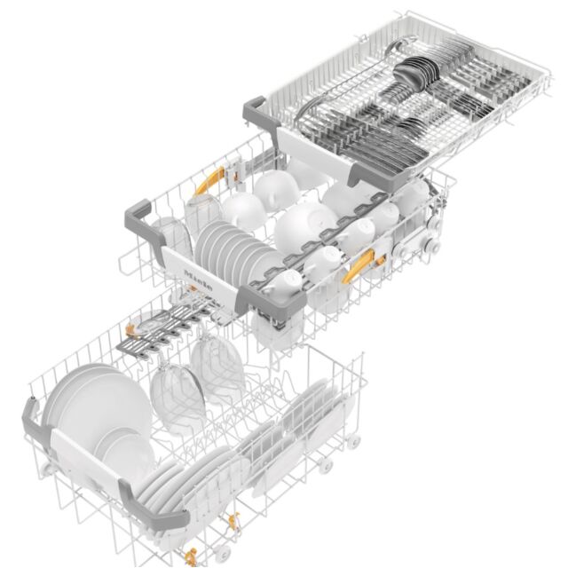 Miele G5790 SCVI Cutlery tray, C energy rating, 44db, QuickPowerWash, flexible baskets, 7 programmes