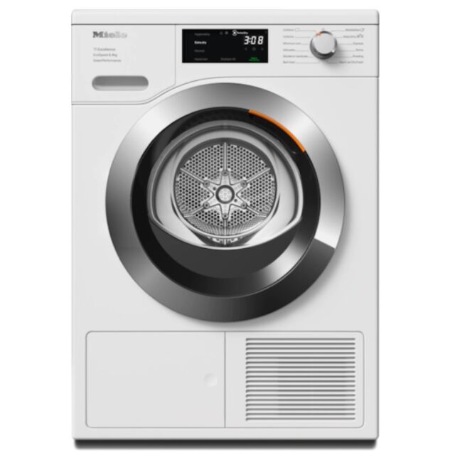 Miele TEF765 WP Heat Pump, 8kg Honeycomb drum with LED lighting, A+++ energy rating, EcoDry, Very qu