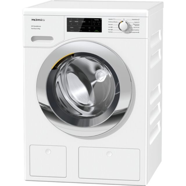Miele WEG665 9kg Honeycomb drum with pre-ironing, 1400rpm spin, Energy Rating (A), Extremely quiet (