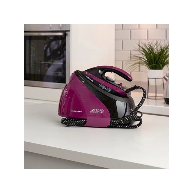 Morphy Richards 332102 1.7L Speed steam pro 7 Bar auto clean mulberry, 600g steam boost, 3100W