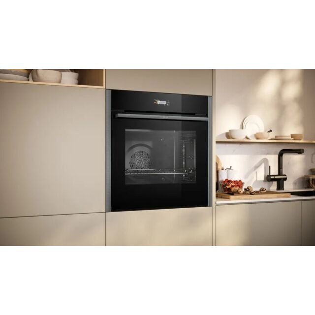 NEFF B24CR71G0B 59.6cm Built In Electric Single Oven - Black