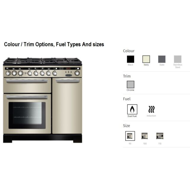 Rangemaster EDL90EIIV/C Encore Deluxe 90cm Ind Ivory 117320