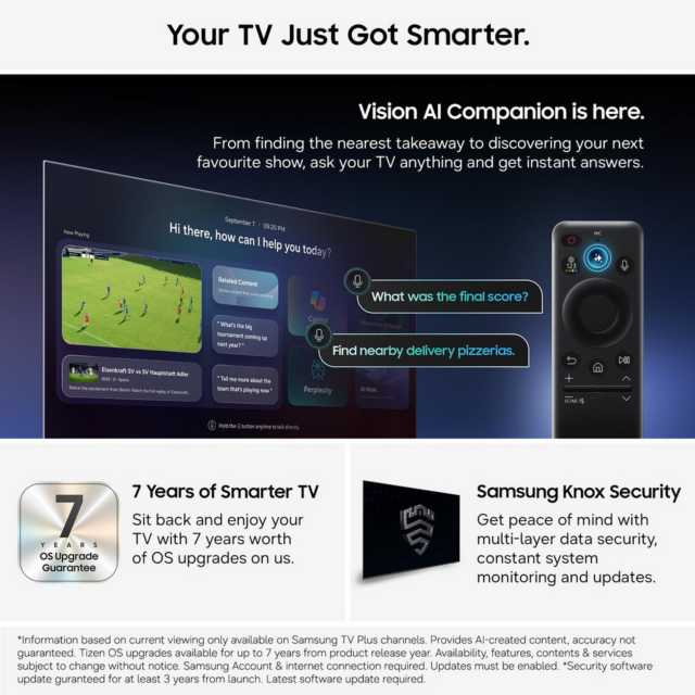Samsung MRE55R85HAUXXU 55inch 4K Micro RGB Vision AI Smart TV