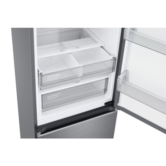 Samsung RL38A776ASR/EU 59.5cm 70/30 Frost Free Fridge Freezer with Twin Cooling Plus - Real Steel