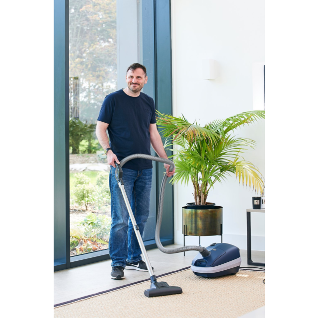 Sebo 92625CI Airbelt E1 Cylinder Vacuum Cleaner - Satin Blue