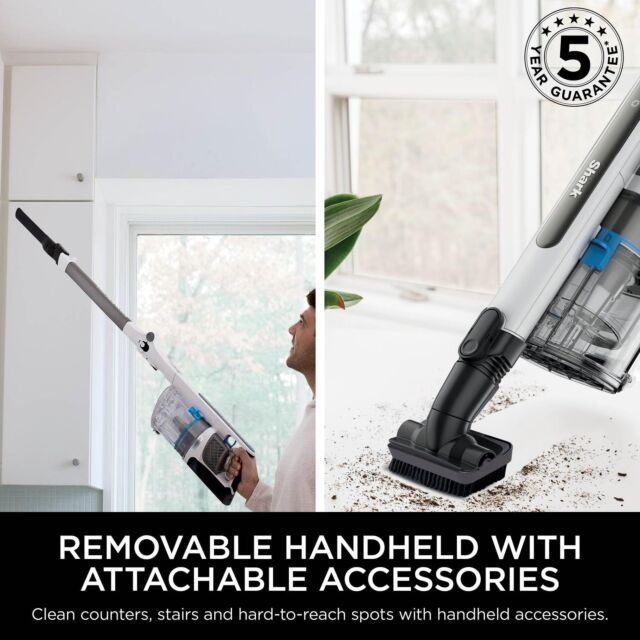 Shark IZ380UKT PowerPro Pet Cordless Stick Vacuum Cleaner - 50 Minutes Run Time - Java Metallic