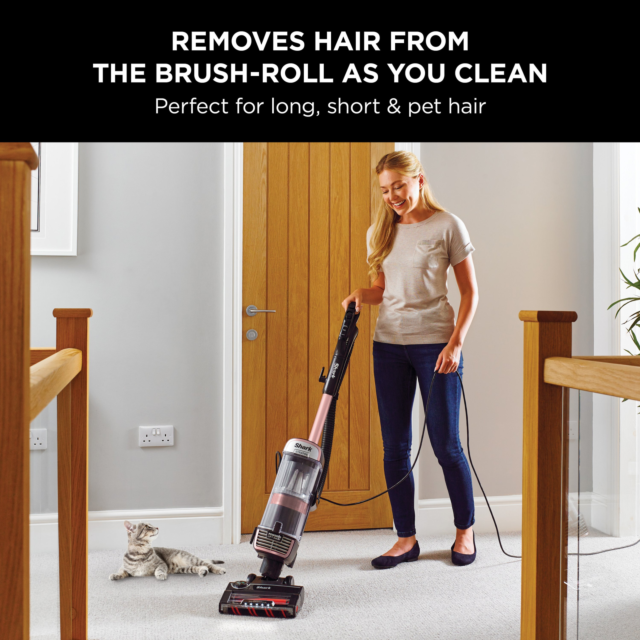 Shark NZ860UKT Stratos Anti hair Wrap Plus Upright Vacuum Cleaner - Rose Gold