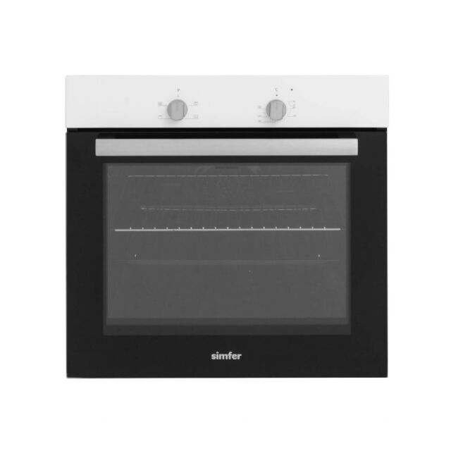 Simfer FO60W/NCR Simfer Built In White Single Electric Fan Oven