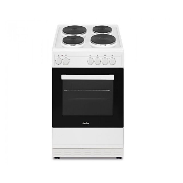 Simfer SIM50EW Simfer 50Cm Electric Single Cavity Solid Plate White