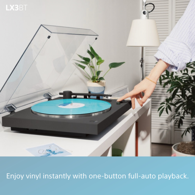 Sony PSLX3BT.CEK Wireless Bluetooth Turntable Dark Grey
