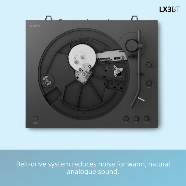 Sony PSLX3BT.CEK Wireless Bluetooth Turntable Dark Grey