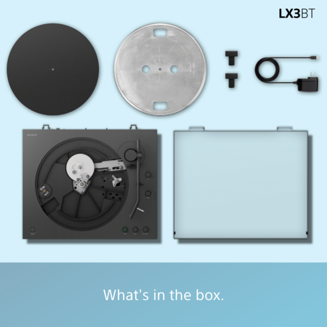 Sony PSLX3BT.CEK Wireless Bluetooth Turntable Dark Grey
