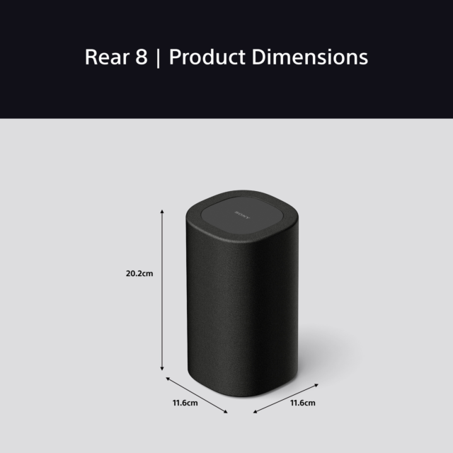 Sony SARS8.CEJ Home Theatre / Wireless Rear Speakers - Black